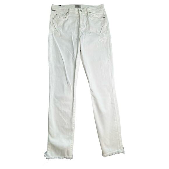 Citizens of Humanity Rocket Crop High Rise Skinny White Jeans Size 26 $198 - Picture 5 of 16